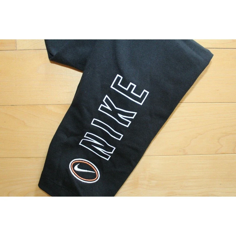 NWT NIKE Women's Athletic Varsity Workout Logo Leggings Pants‎ Black White